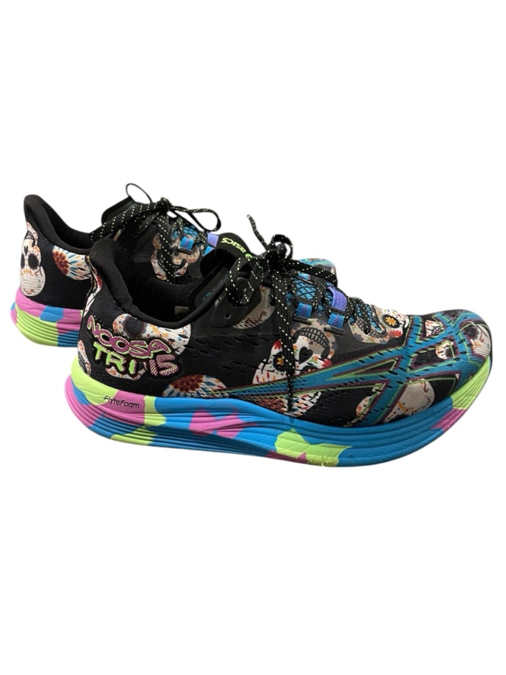 ASICS Noosa Tri 16 Running Shoes Avant Garde Skull Limited Edition * Women’s 8.5
